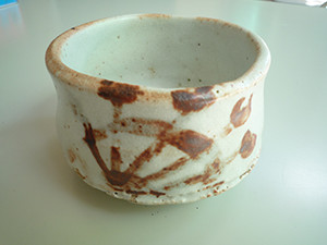 志野焼茶碗